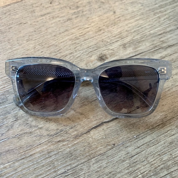 RAEN Accessories - RAEN Clear Frame Sunglasses with Gray Gradient Lenses